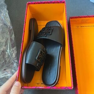 Tory Burch Black Slide Sandals